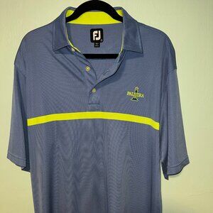 FootJoy Golf FJ Blue Lightweight Regular Fit Polo Shirt Mens Large L Palmira